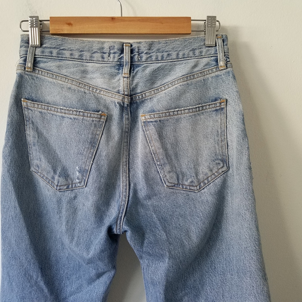 Agolde Lana Straight Legs Jeans Button Fly in Riptide Size 24 - Picture 11 of 16